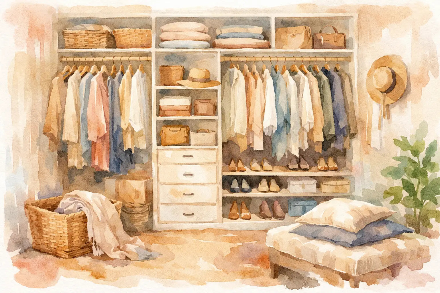 How to Organize a Bedroom Closet Efficiently