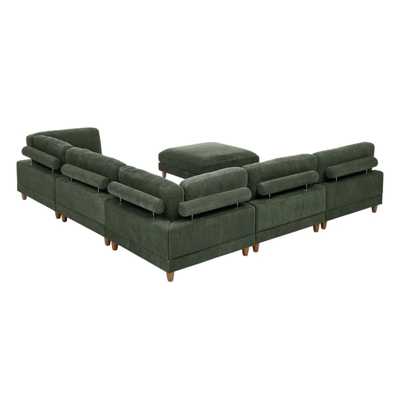 Espinosa Corduroy Sectional Symmetrical