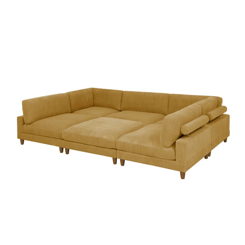 Espinosa Corduroy Sectional Symmetrical
