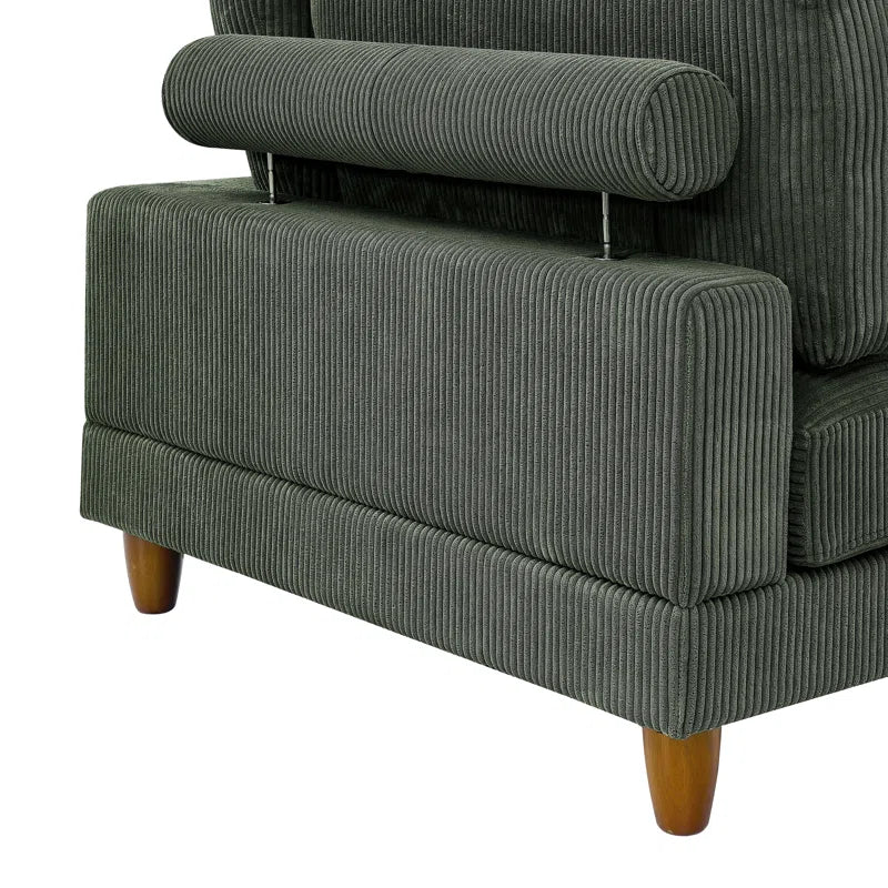 Espinosa Corduroy Sectional Symmetrical