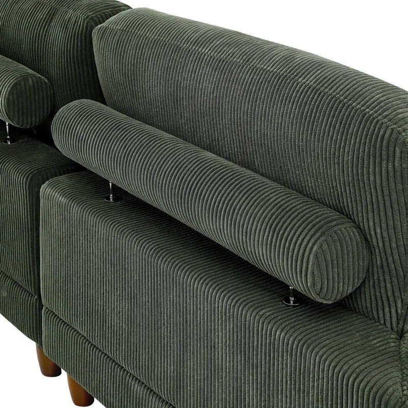 Espinosa Corduroy Sectional Symmetrical