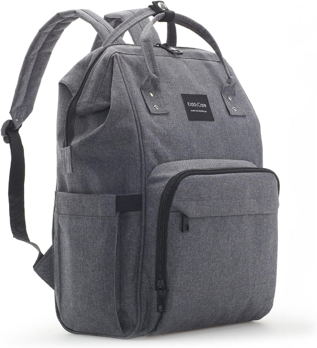 Diaper Bag Backpack | Baby Diaper Bags with Changing Station for Mom | Multifunction Travel Back Pack Maternity Baby Bags Waterproof Tote Bag Spacious, Unisex Stylish | Gray