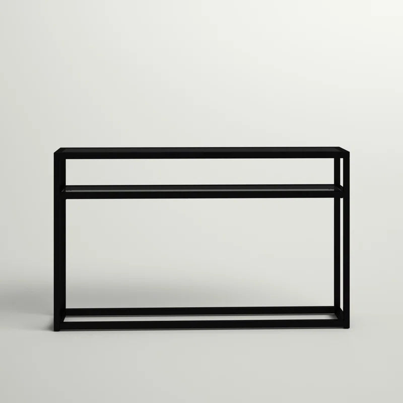 Swanage 50.25'' Glass Top Console Table
