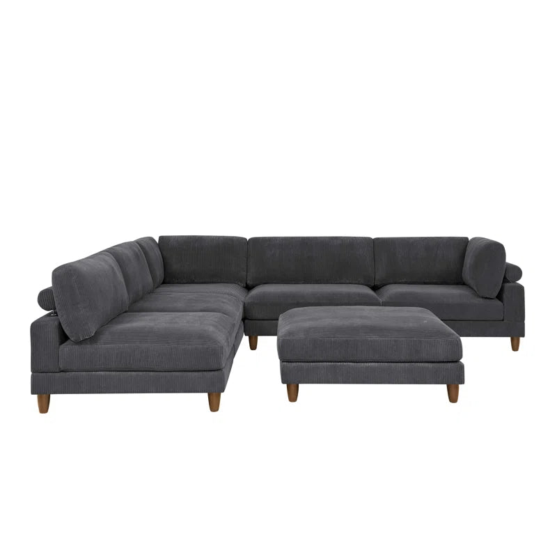 Espinosa Corduroy Sectional Symmetrical