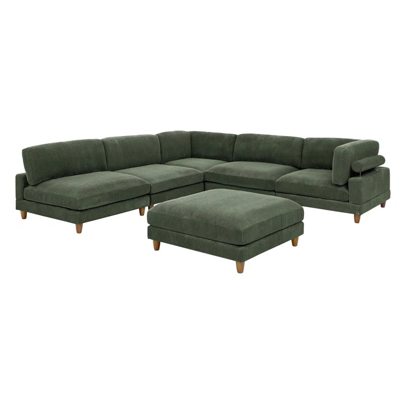 Espinosa Corduroy Sectional Symmetrical