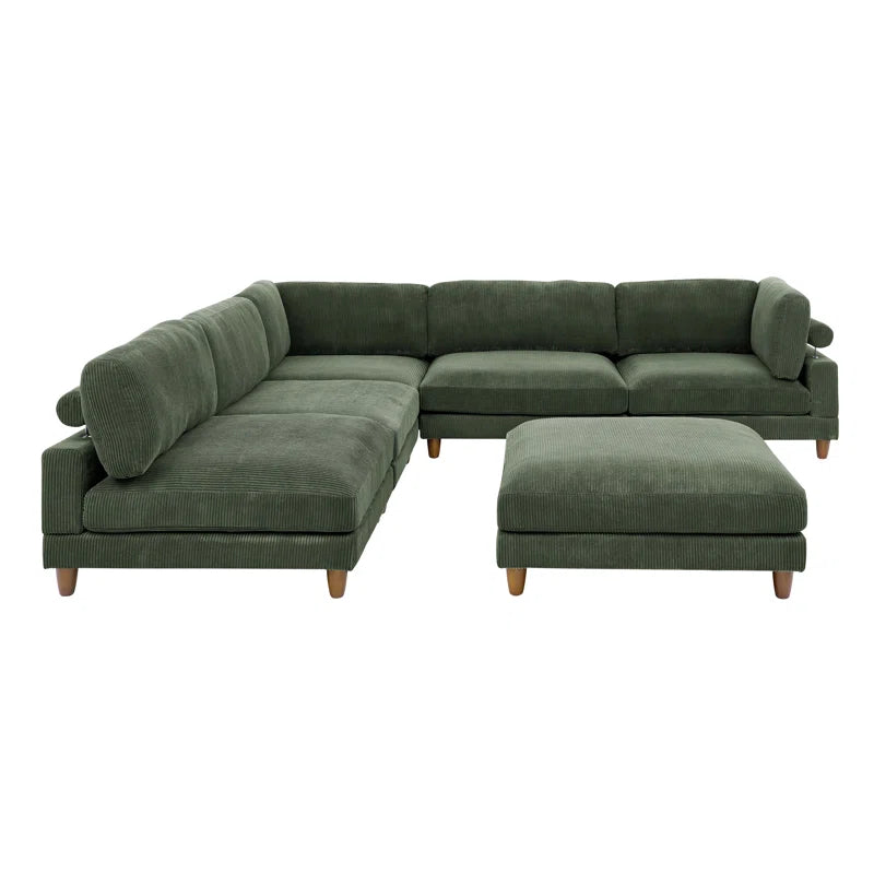 Espinosa Corduroy Sectional Symmetrical