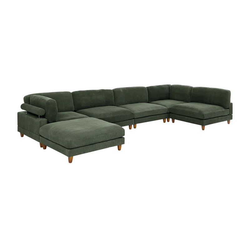Espinosa Corduroy Sectional Symmetrical
