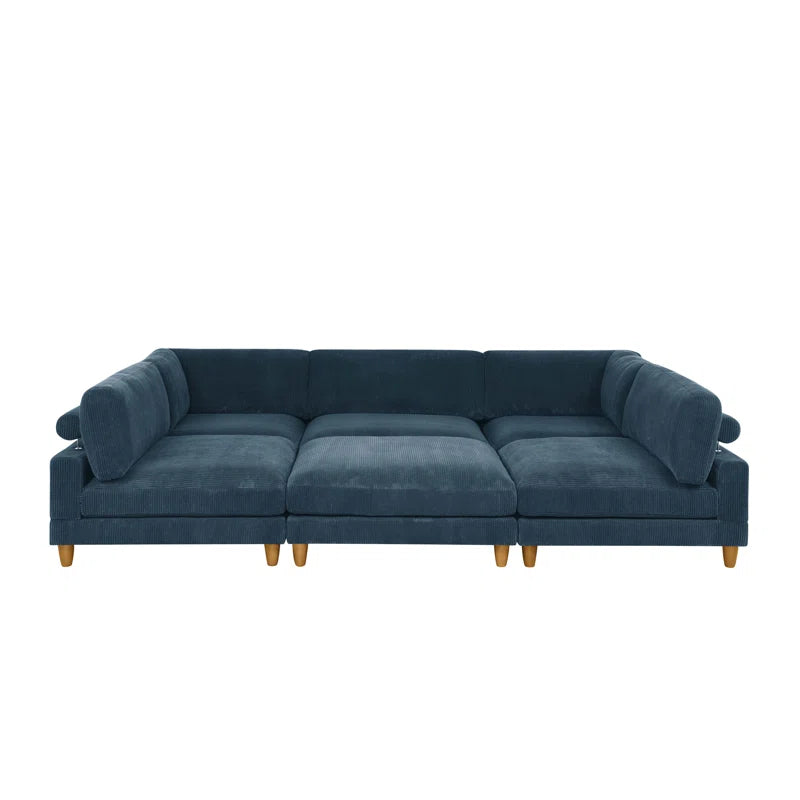 Espinosa Corduroy Sectional Symmetrical