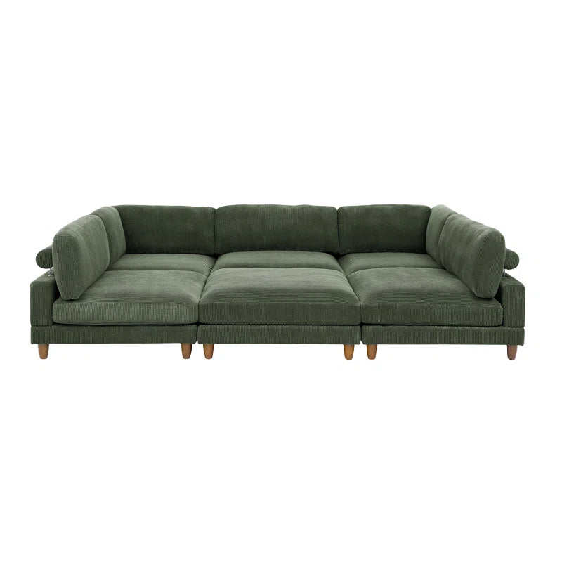 Espinosa Corduroy Sectional Symmetrical